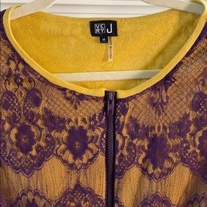 VERY J Jacket with Lace 💜💛